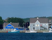 Panorama of the historic waterfront of Pictou